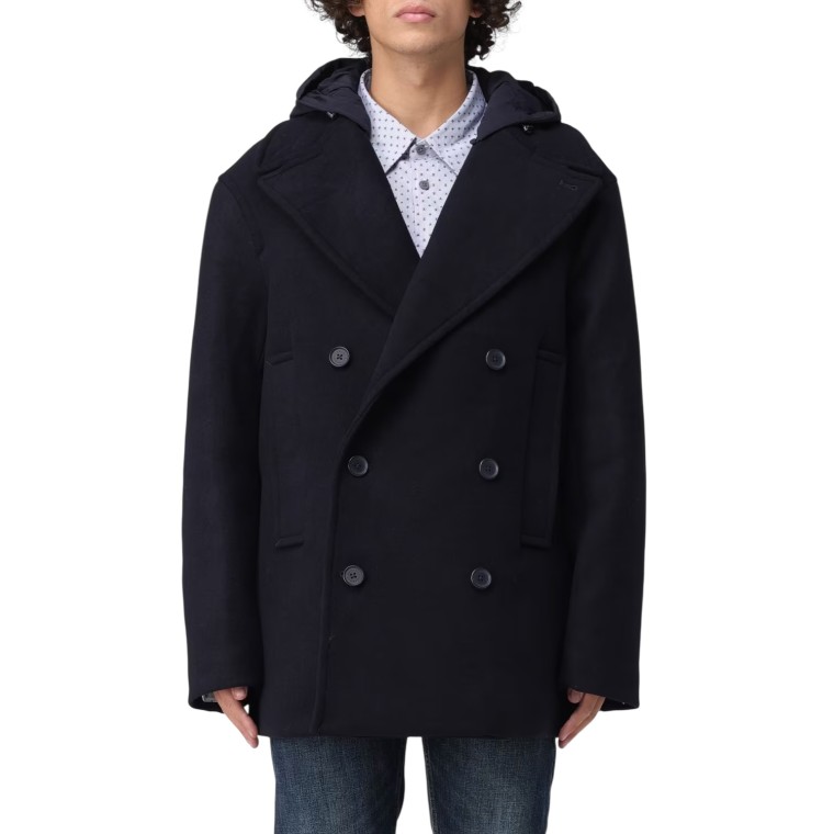 Peacot con cappuccio in nylon Armani Exchange
