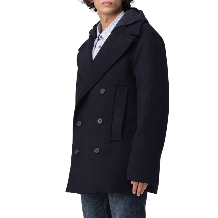 Peacot con cappuccio in nylon Armani Exchange