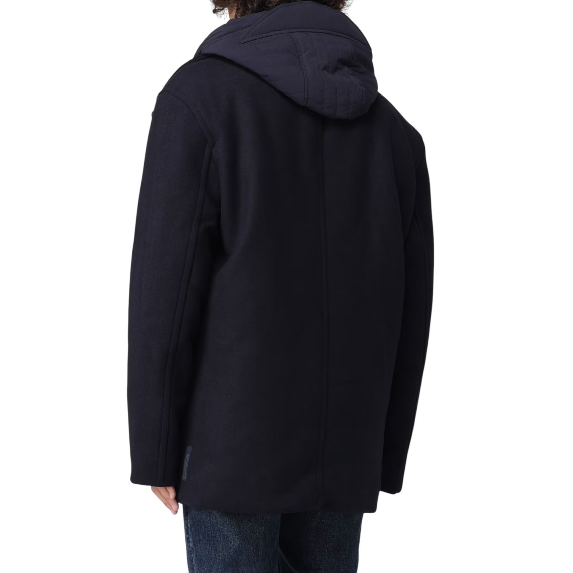 Peacot con cappuccio in nylon Armani Exchange
