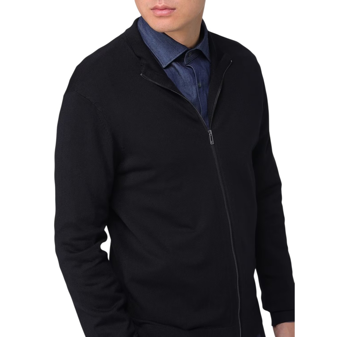 Cardigan con zip basic Armani Exchange