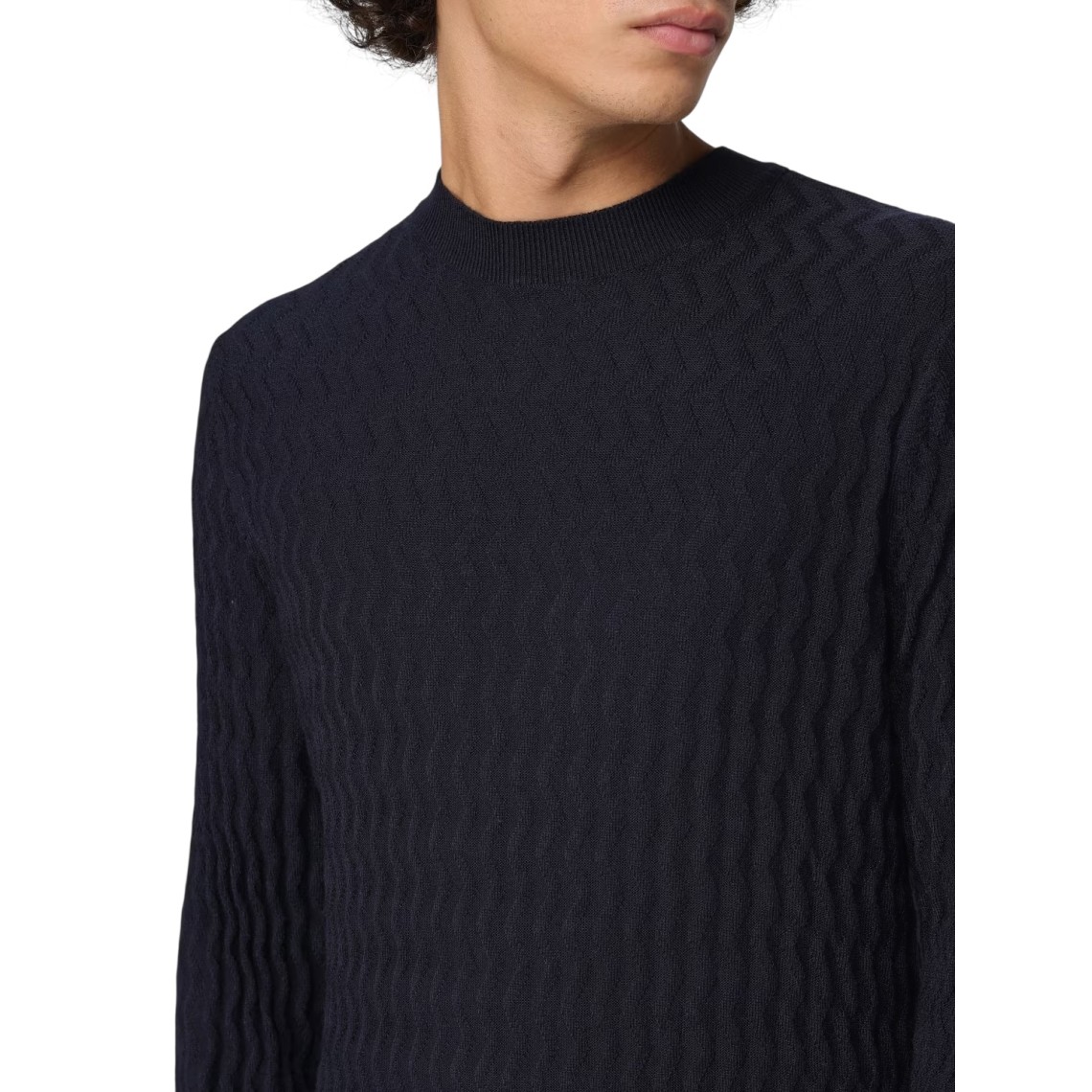 Pullover basic Armani Exchange in misto lana