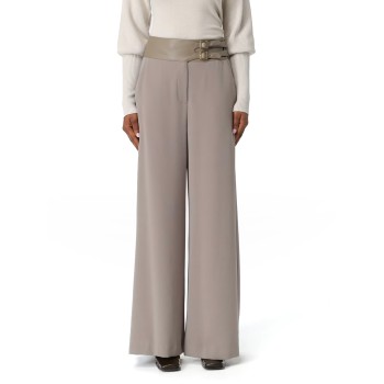Pantalone palazzo Armani Exchange in crêpe