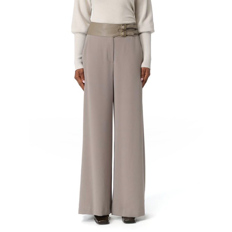 Pantalone palazzo Armani Exchange in crêpe
