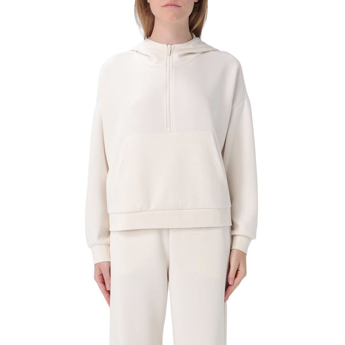 Felpa con cappuccio in misto viscosa Armani Exchange