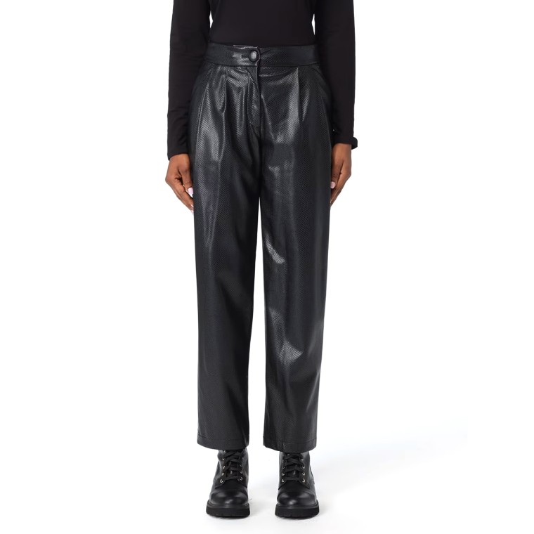 Pantalone Armani Exchange in pelle sintetica