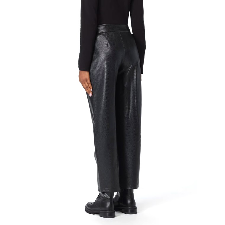 Pantalone Armani Exchange in pelle sintetica