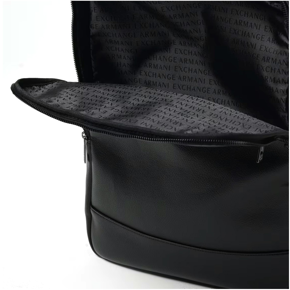 Zaino in ecopelle con logo Armani Exchange