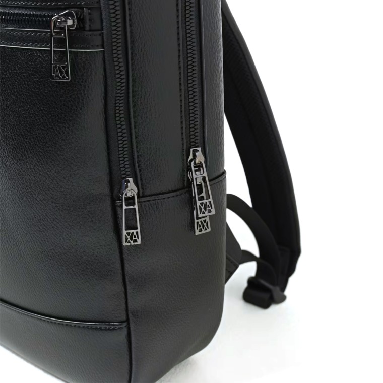 Zaino in ecopelle con logo Armani Exchange