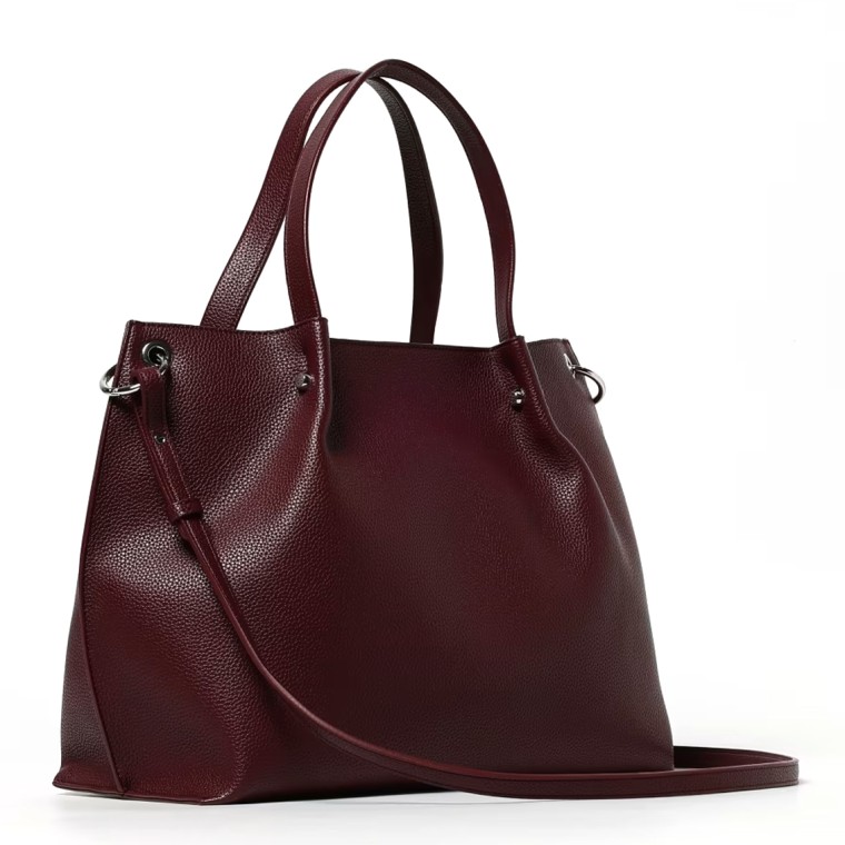 Borsa a mano in pelle sintetica a grana Armani Exchange