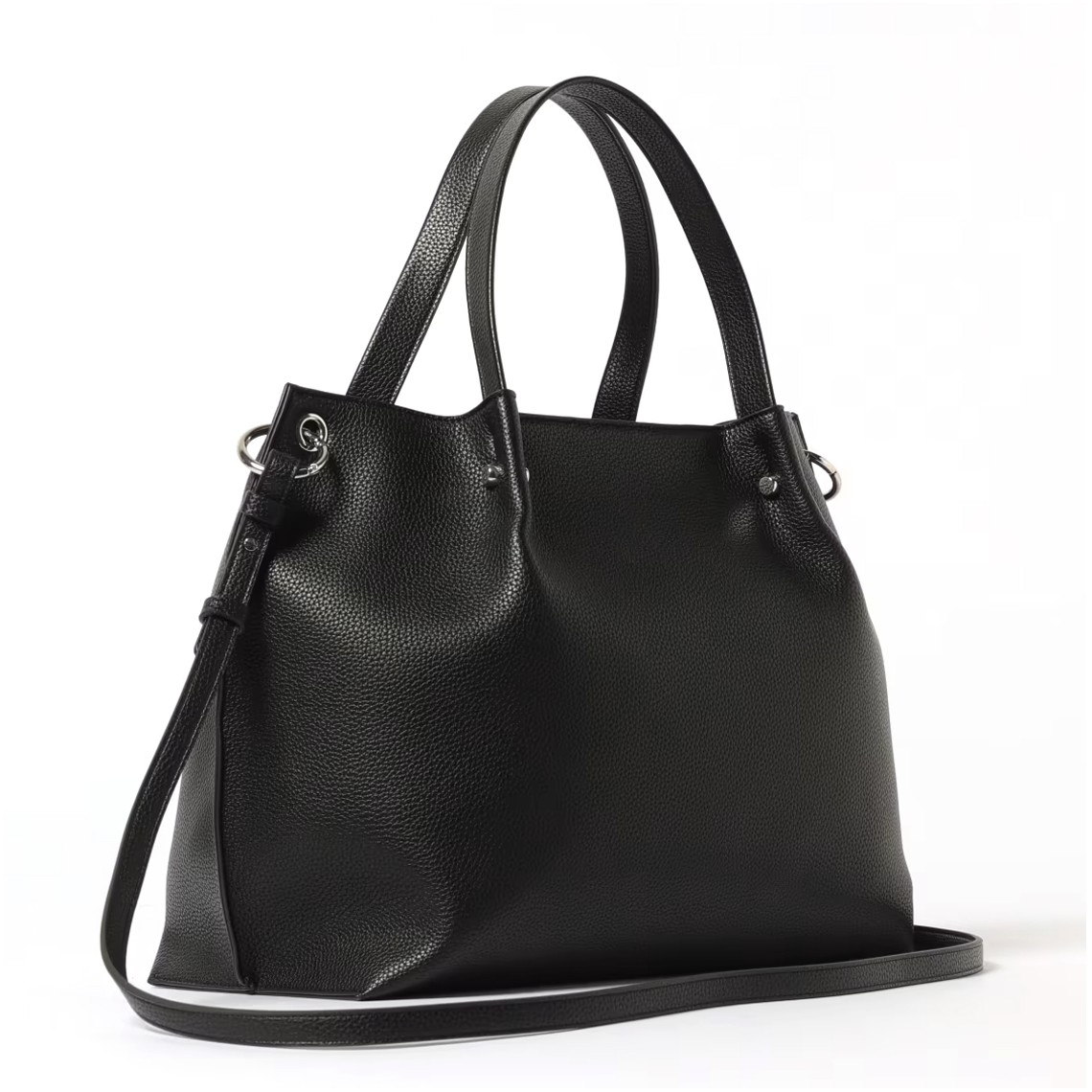 Borsa a mano in pelle sintetica a grana Armani Exchange