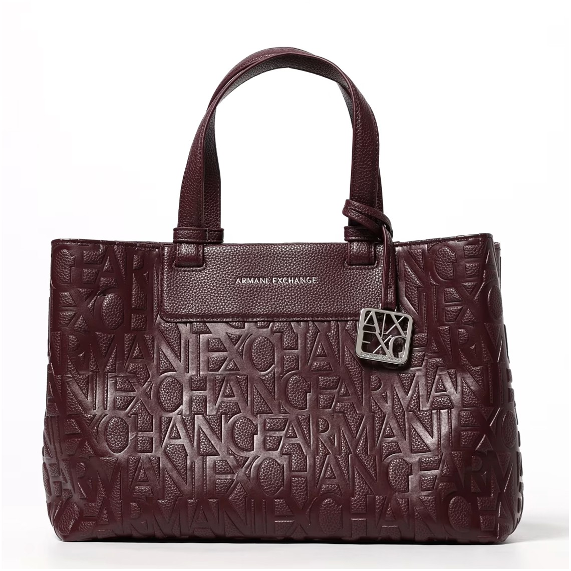 Borsa a mano Liz Pebble in pelle sintetica logata Armani Exchange