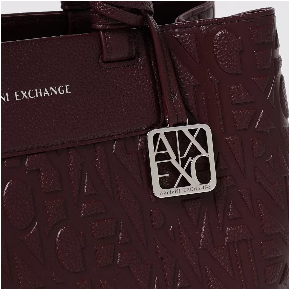 Borsa a mano Liz Pebble in pelle sintetica logata Armani Exchange