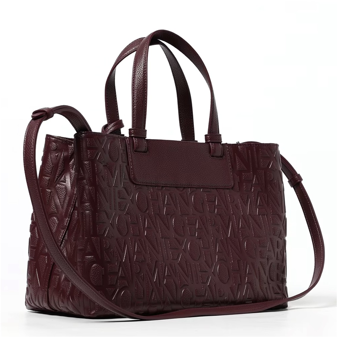 Borsa a mano Liz Pebble in pelle sintetica logata Armani Exchange