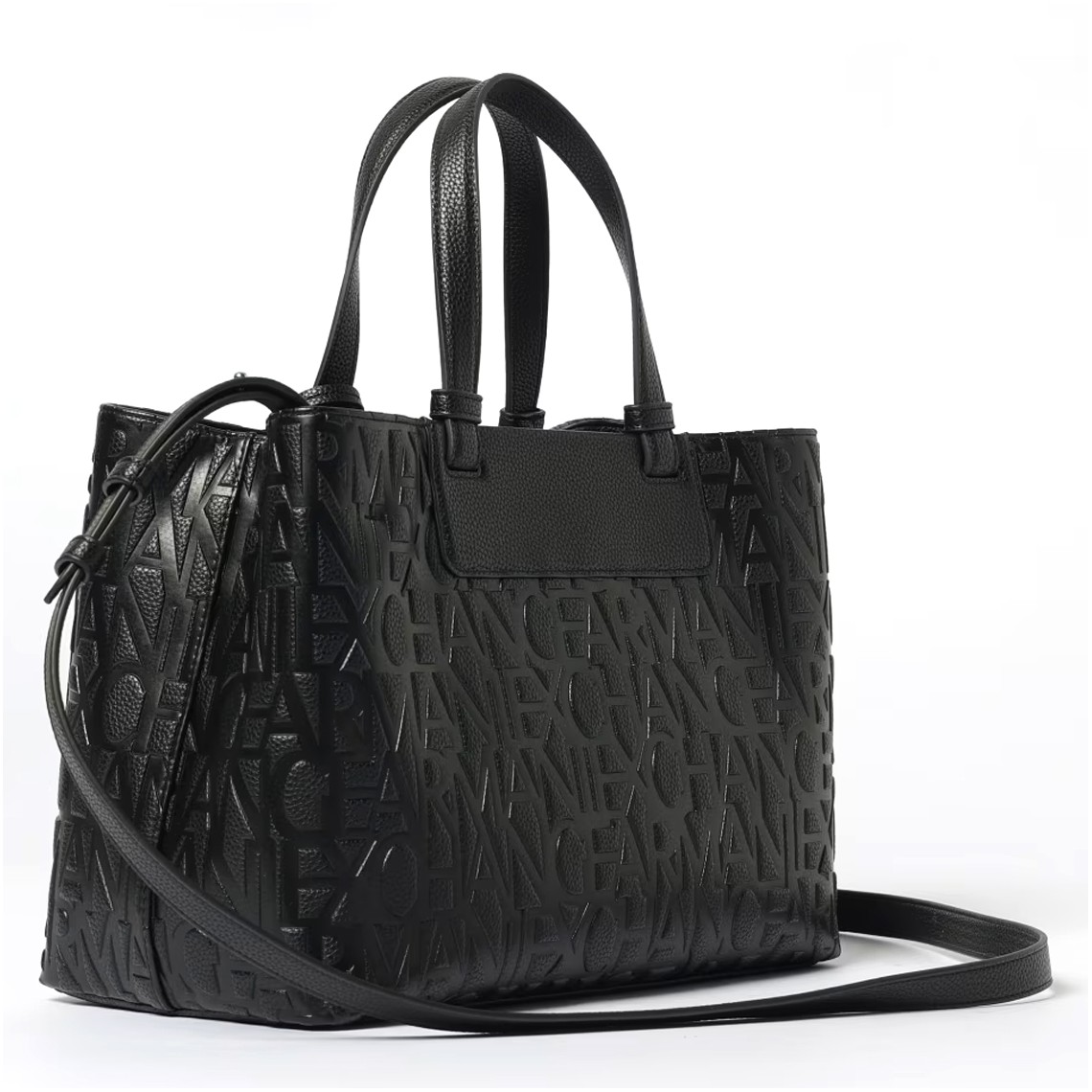 Borsa a mano Liz Pebble in pelle sintetica logata Armani Exchange