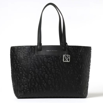 Borsa a spalla shopping logata Armani Exchange