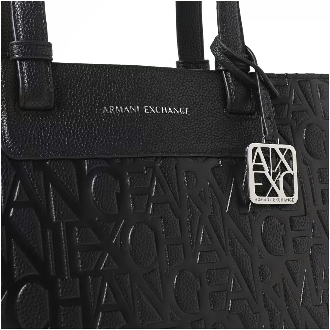 Borsa a spalla shopping logata Armani Exchange