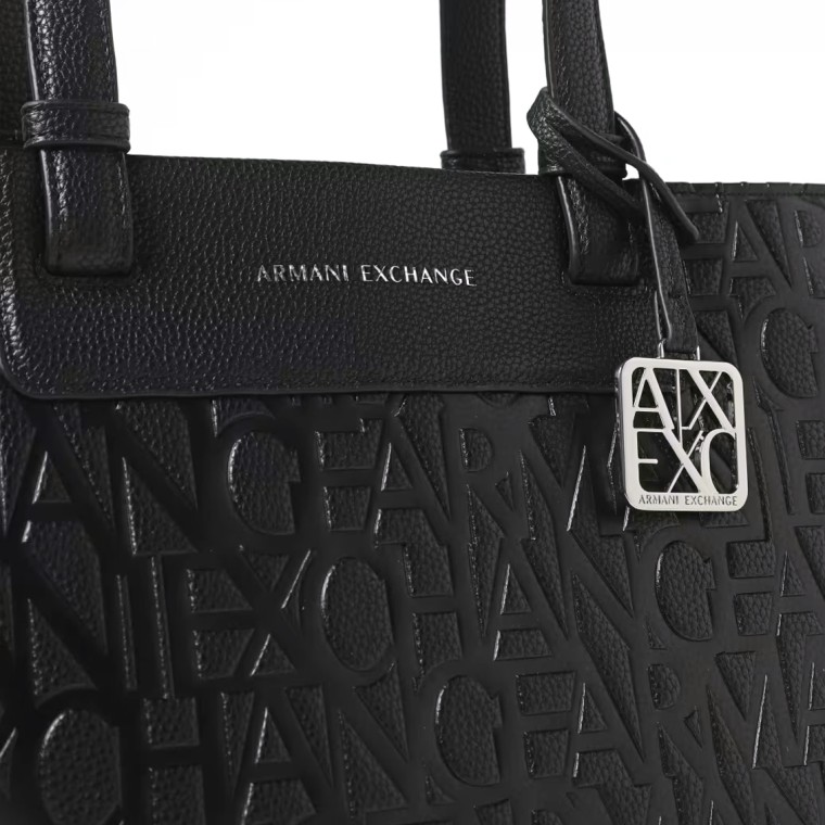 Borsa a spalla shopping logata Armani Exchange