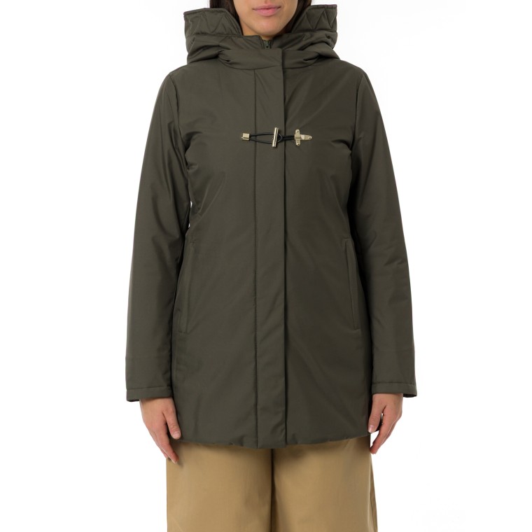 Toggle Coat in Gabardine Tecnico Fay