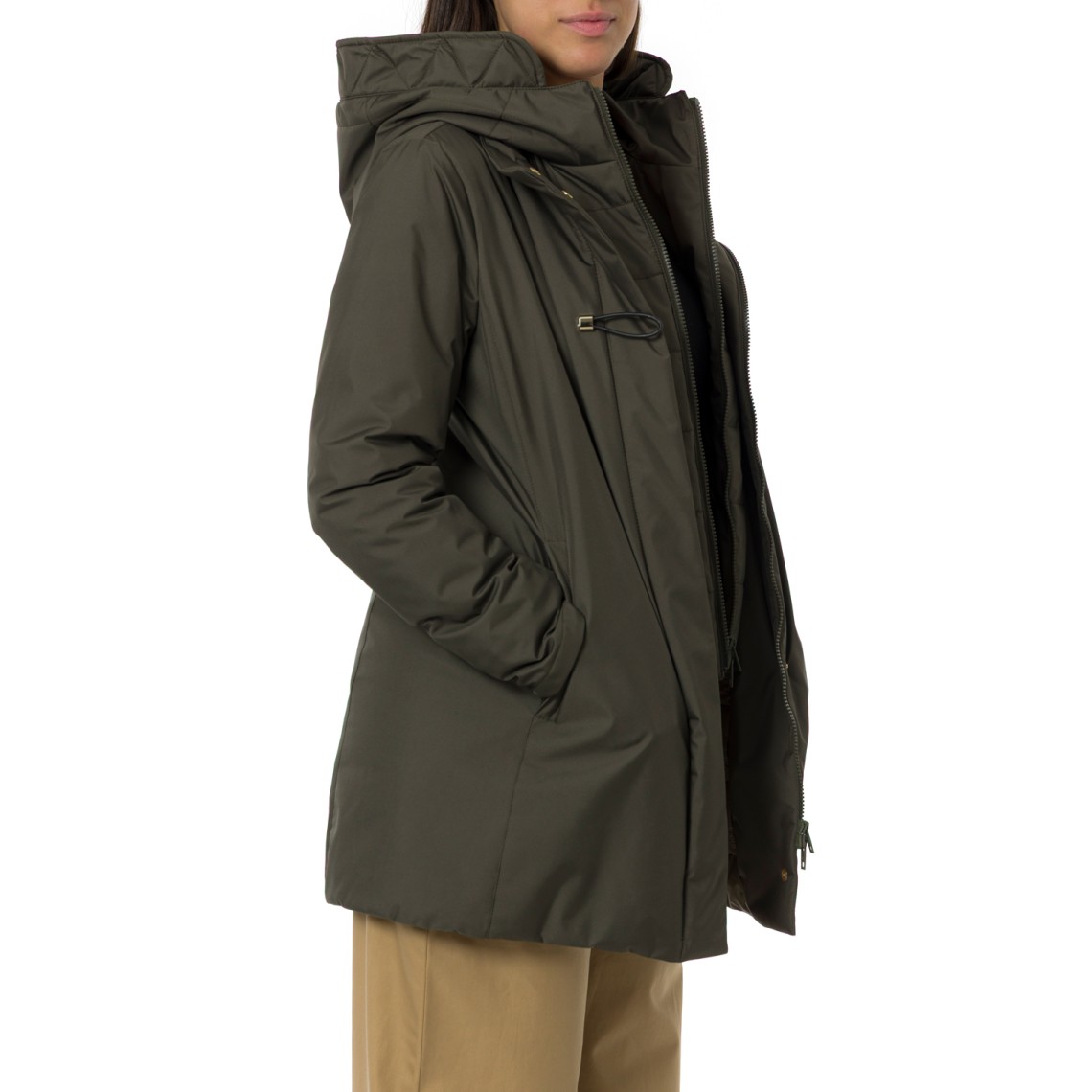 Toggle Coat in Gabardine Tecnico Fay