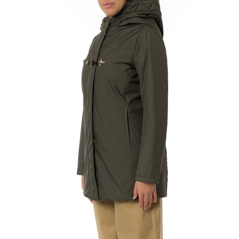 Toggle Coat in Gabardine Tecnico Fay