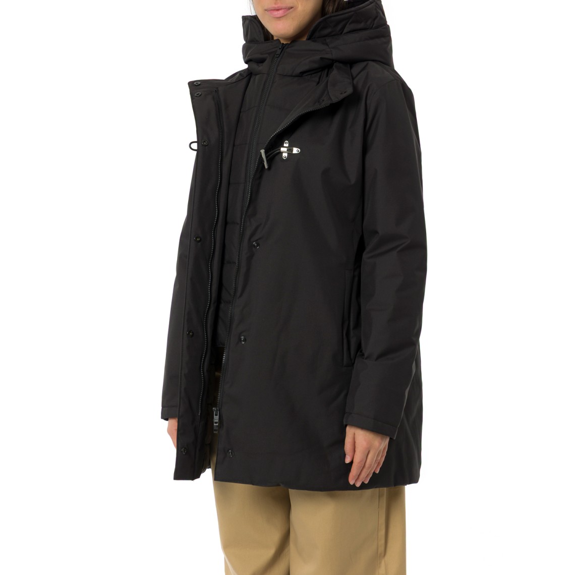 Toggle Coat in Gabardine Tecnico