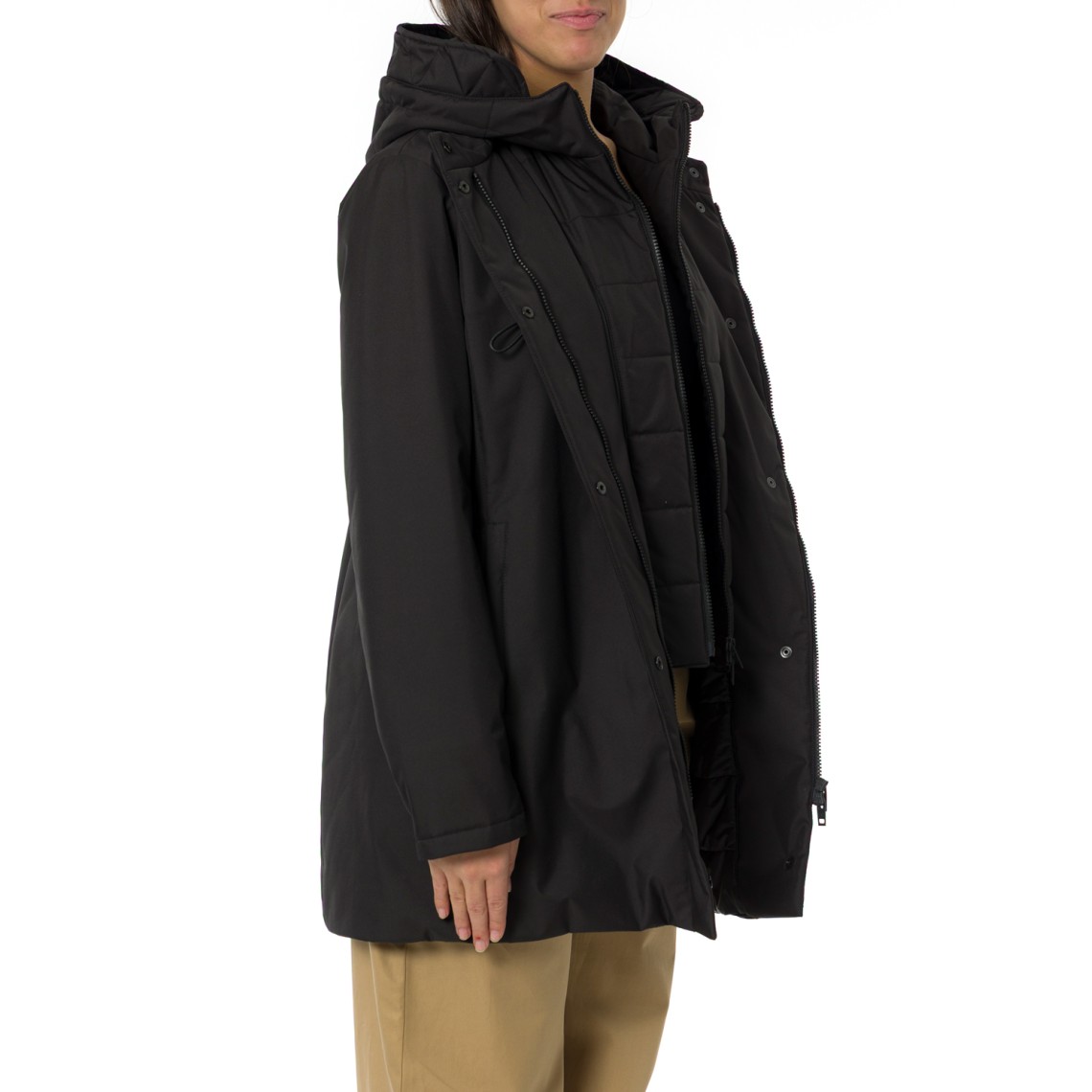 Toggle Coat in Gabardine Tecnico
