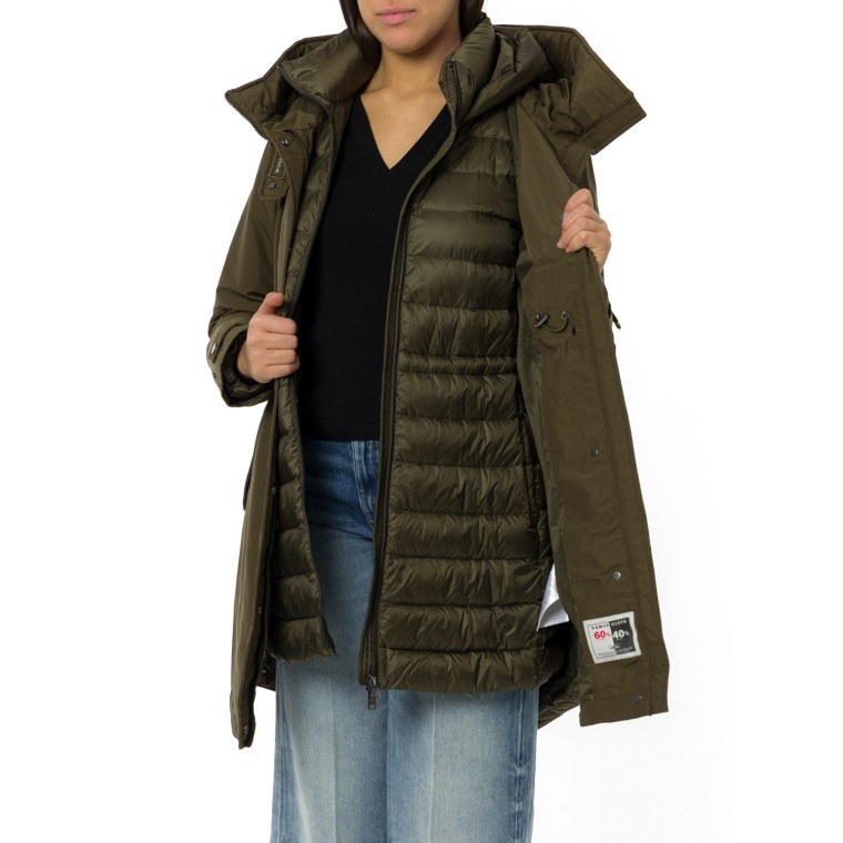 Parka 3 in 1 in Ramar Cloth Woolrich