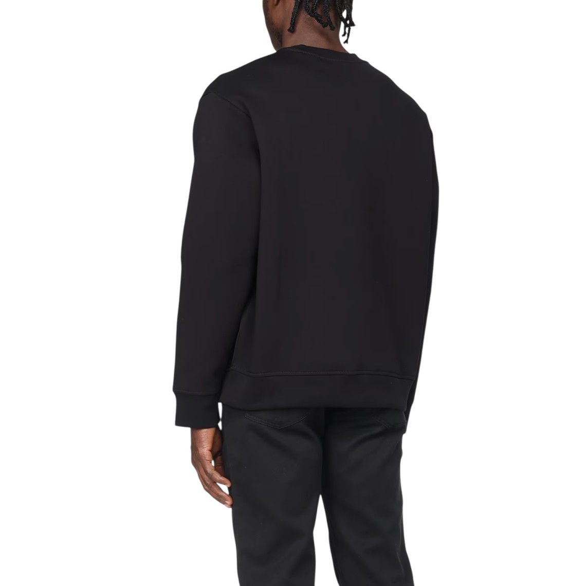 Felpa in misto cotone con logo Armani Exchange