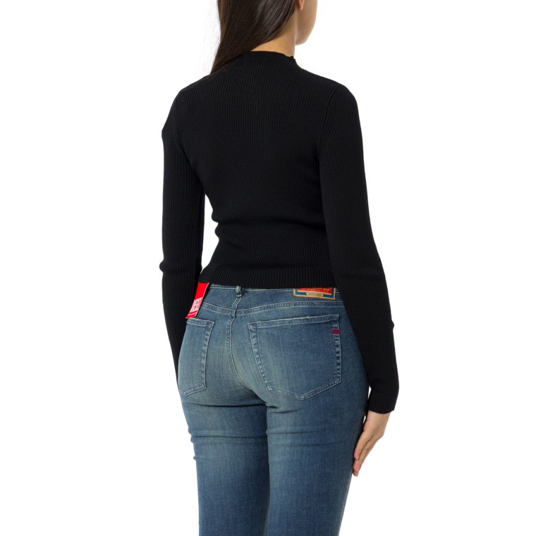 Maglia in lana a coste con cut-out Diesel