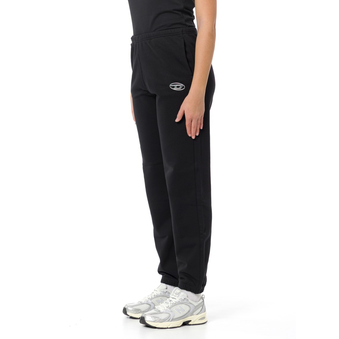 Pantaloni tuta Diesel con Oval D metallizzato