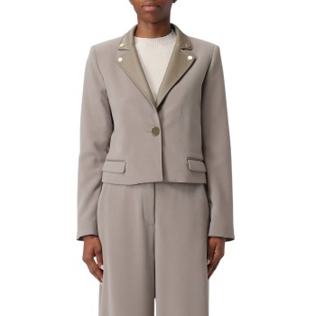 Blazer cropped Armani Exchange in misto viscosa