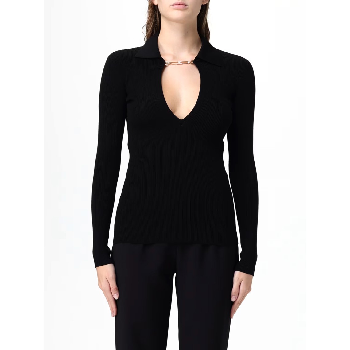 Maglia Elisabetta Franchi in misto viscosa e seta
