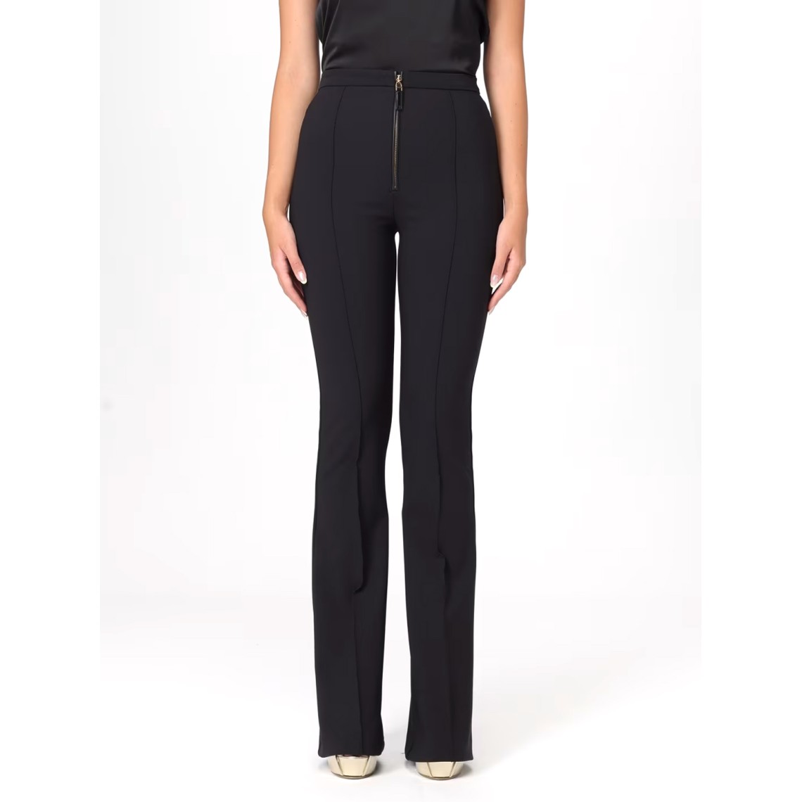 Pantalone Elisabetta Franchi in crêpe stretch