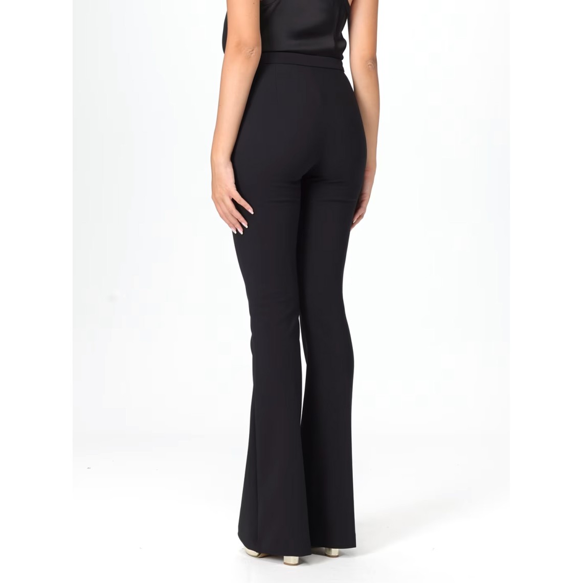 Pantalone Elisabetta Franchi in crêpe stretch