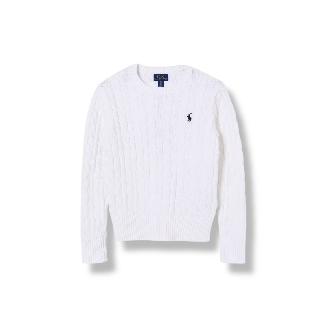 Maglia in cotone con logo Pony Polo Ralph Lauren bambina