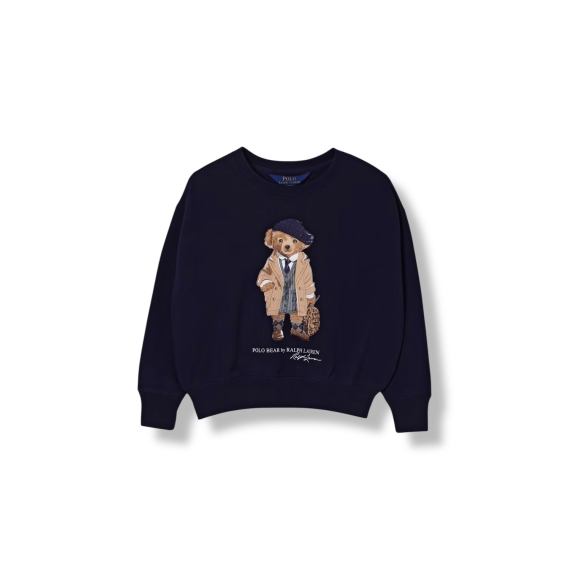 Felpa a girocollo con stampa Orso Polo Ralph Lauren bambino