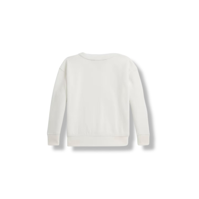 Felpa in cotone con orso Polo Ralph Lauren bambina