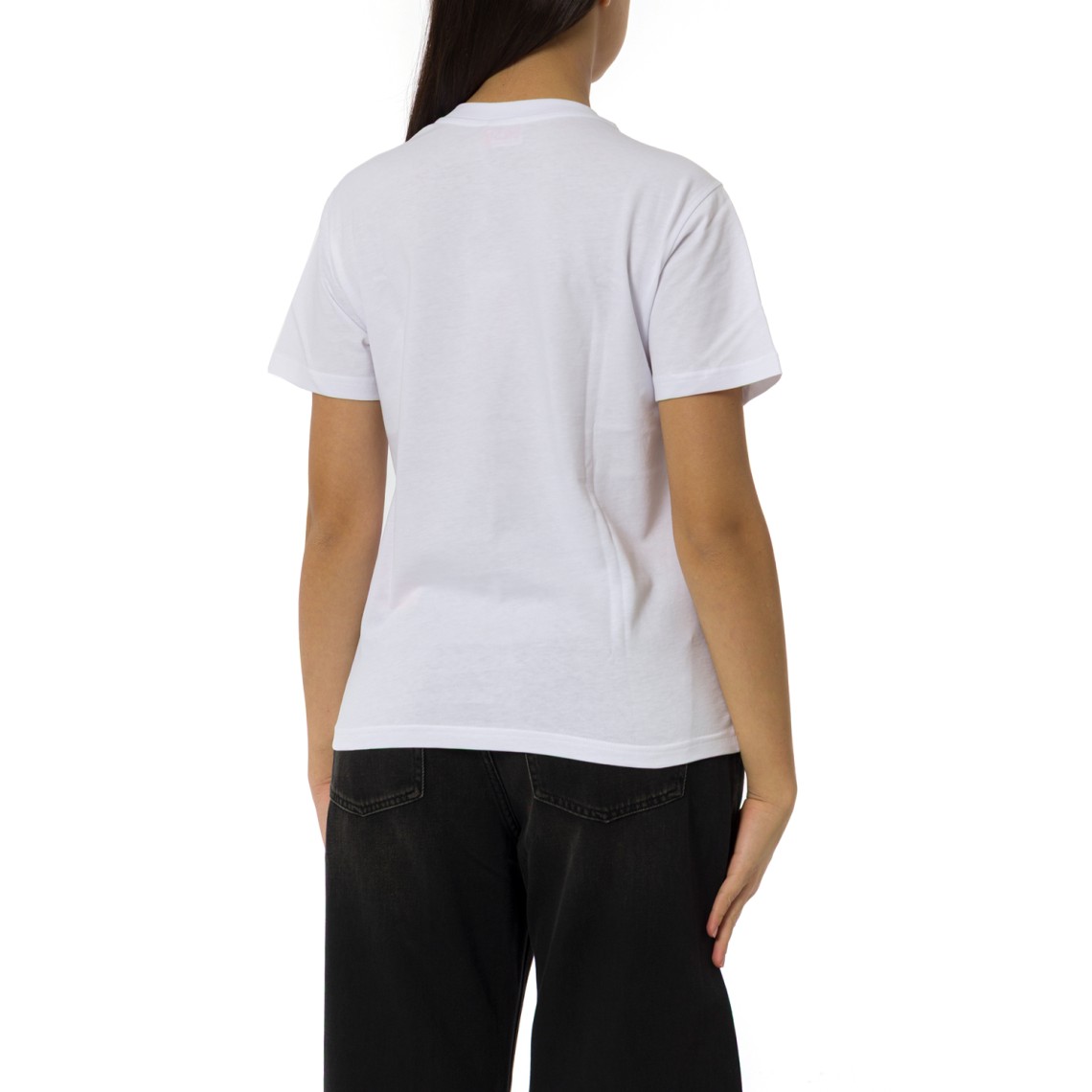 T-shirt Diesel con logo in metallo