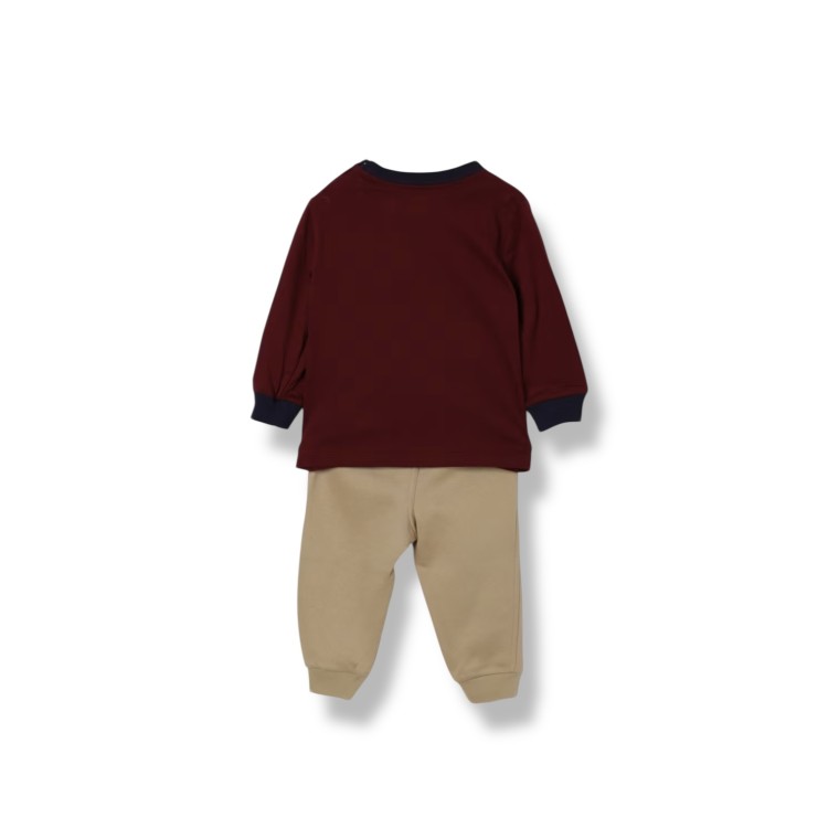 Coordinato in cotone Teddy Polo Ralph Lauren bambino