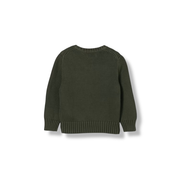 Maglia a girocollo in cotone con logo Pony Polo Ralph Lauren bambino