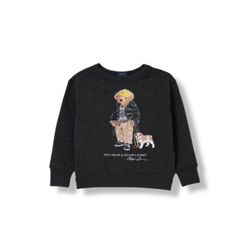 Felpa a girocollo con logo Teddy Polo Ralph Lauren bambino