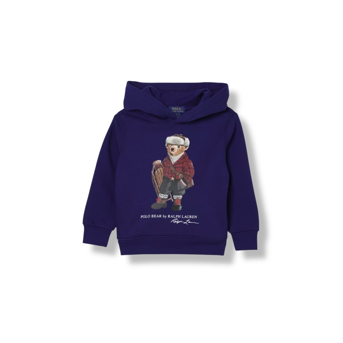 Felpa con cappuccio in misto cotone Polo Ralph Lauren bambino
