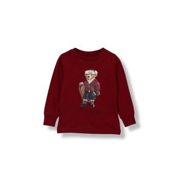 Felpa Polo Ralph Lauren in cotone con Teddy Polo bambino