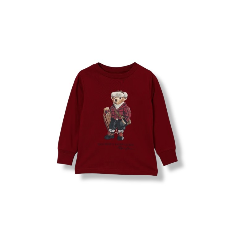 Felpa Polo Ralph Lauren in cotone con Teddy Polo bambino