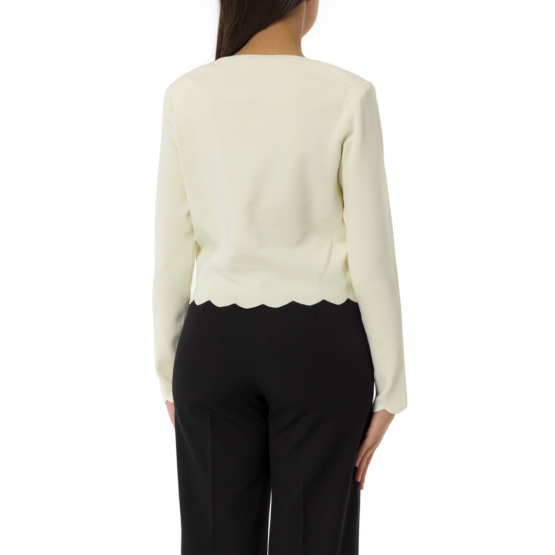 Giacca in maglia con bottoni logati Twinset