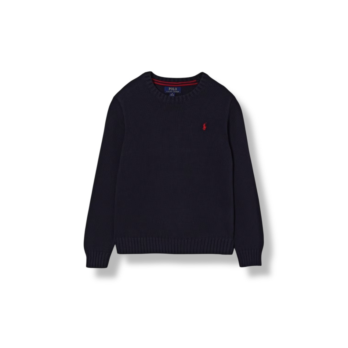 Maglia a girocollo in cotone con logo Polo Ralph Lauren bambino
