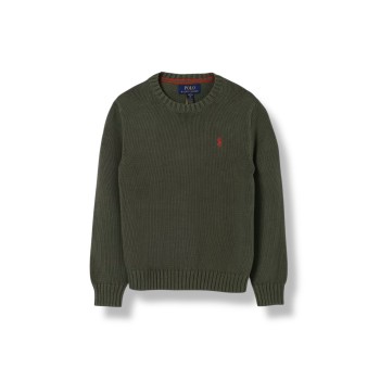 Maglia a girocollo in cotone con logo Polo Ralph Lauren...