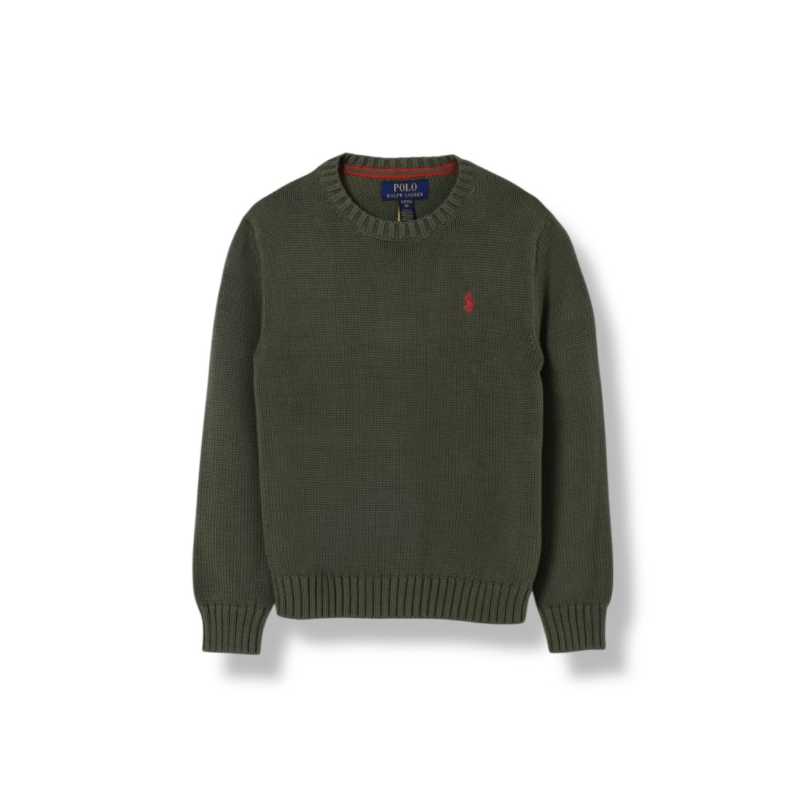 Maglia a girocollo in cotone con logo Polo Ralph Lauren bambino