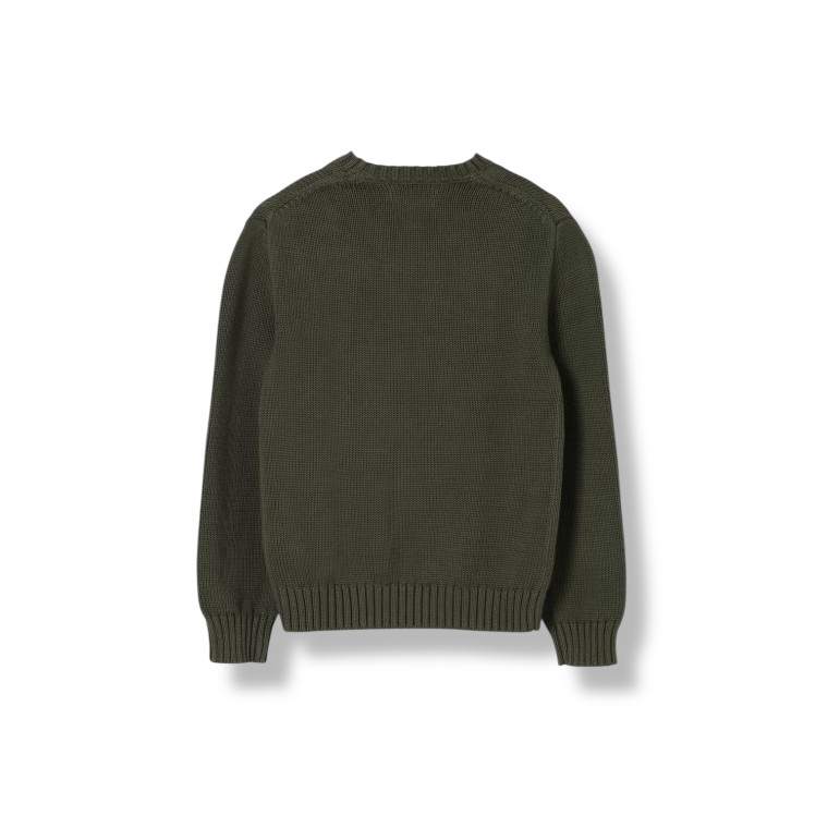 Maglia a girocollo in cotone con logo Polo Ralph Lauren bambino