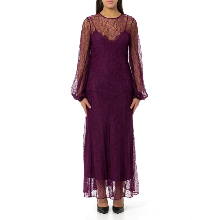 Abito Twinset in pizzo con sottoveste 